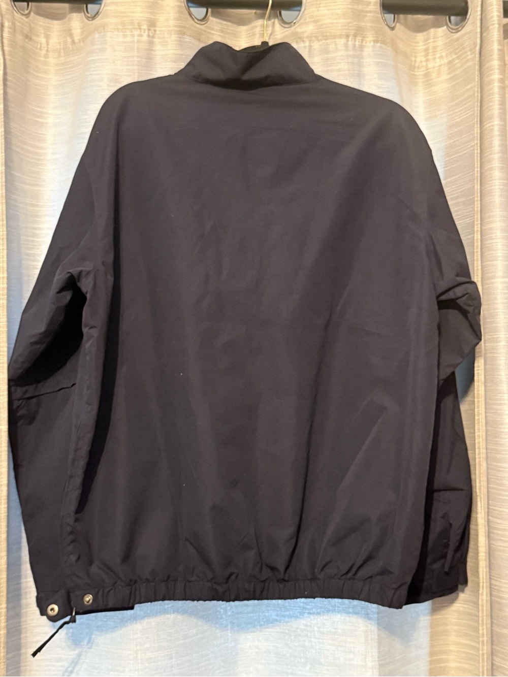 Maxwell House Quarter Zip Navy Blue Wind Breaker Jacket w/ Pockets Sz M EUC - Picture 2 of 6